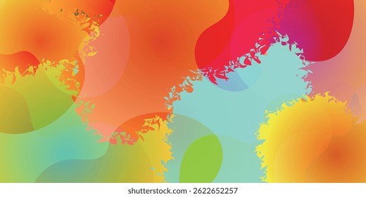Colorful Geometric Pop Pattern Background