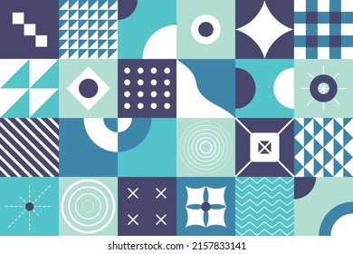 Colorful geometric poster. Minimalist artwork simple shape for template, brochure, web banner. Vector illustration