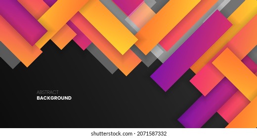 Colorful Geometric Rectangle Abstract Background Design