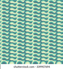 Colorful geometric  repetitive vector curvy waves pattern texture background. Vector graphic illustration template.
