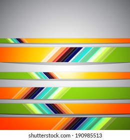 Colorful geometric retro background