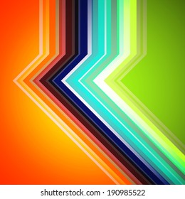 Colorful geometric retro background