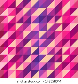 Colorful geometric Retro pattern, vector illustration