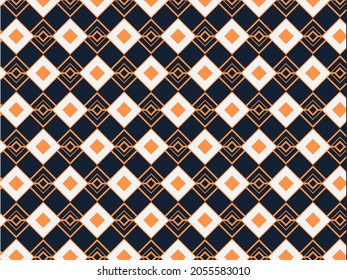 Colorful Geometric Rhombus Pattern Background.