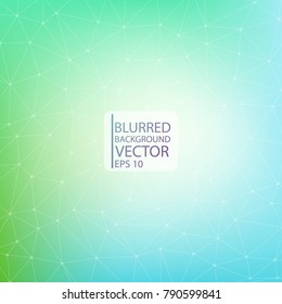 colorful geometric rumpled triangular green low poly style gradient illustration graphic background. Polygonal on blur background design for your business. Vector illustration eps 10.