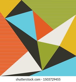 colorful geometric scarf pattern design