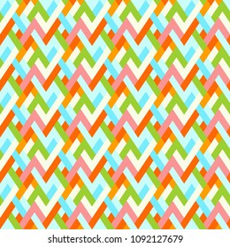 Colorful geometric seamless  for background texture by overlap
