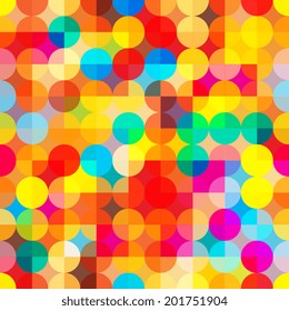 Colorful geometric seamless fashion trend pattern fabric textures, abstract background. Vector illustration. Design for web and mobile app.
