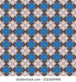 Colorful geometric seamless pattern. Abstract graphic background with repeating texture for fabric textile or paper printing. Tribal ethnic ornate decoration. Arabic, indian, turkish ornament