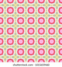 Colorful geometric seamless pattern. Abstract graphic background with repeating texture for fabric textile or paper printing. Tribal ethnic ornate decoration. Arabic, indian, turkish ornament