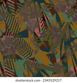 colorful geometric seamless pattern. Abstract textile products print pattern. illustration of endless wallpaper.
