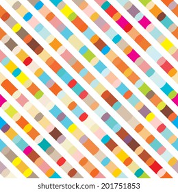 Colorful, Geometric Seamless Pattern. Background_vector illustration