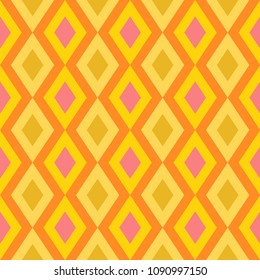 Colorful geometric seamless pattern brown tradition for background texture