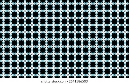 Colorful Geometric Seamless Pattern with Hearts and Circles	
