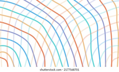 Farbiges geometrisches, nahtloses Muster, Wellenhintergrund, Vektordesign für Kinder