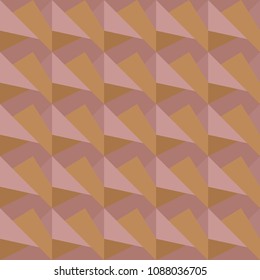 Colorful Geometric seamless pattern retro brown for background texture
