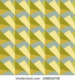 Colorful geometric seamless pattern retro yellow green 2  for background texture 