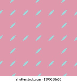 Colorful geometric seamless pattern. Simple minimal vector abstract texture with small shapes, diagonal lines, seeds. Pink and blue color. Minimalist funky repeat background. Cute summer style design