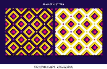 Colorful geometric seamless pattern for textile tiles and backgrounds