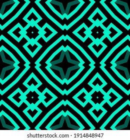 Colorful geometric seamless pattern. Tribal ethnic vector background. Geometrical abstract ornament with lines, symbols, signs, shapes. Ornate endless repeat texture. Modern decorative design.