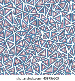 Colorful geometric seamless pattern. Vector illustration.