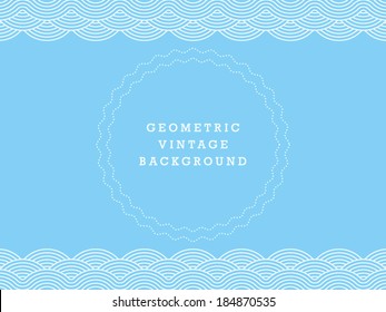 Colorful geometric seamless repetitive vector curvy waves pattern texture background vector graphic illustration