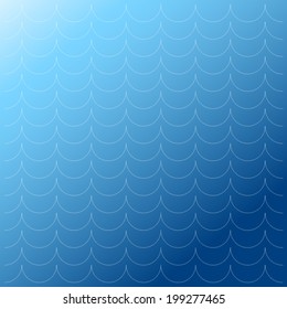 Colorful geometric seamless repetitive vector curvy waves pattern texture background vector graphic illustration