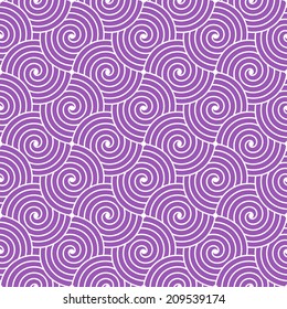 Colorful geometric seamless repetitive vector curvy waves pattern texture background. Vector graphic illustration template.