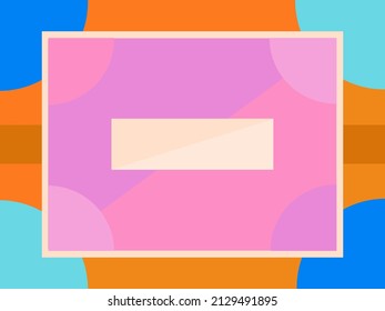 Colorful Geometric Shape Background. Abstract Background for Presentation