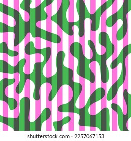 Farbiger geometrischer Hintergrund in trendigem Riso Graphen-Druckgefühl.