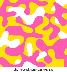 Fondo de forma geométrica colorido en el estilo de textura de impresión de la gráfica de riso a la moda.