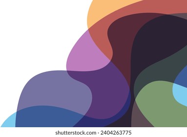 Colorful Geometric Shape Frame On White Background. Technology Banner Wallpaper. Vector Illustration