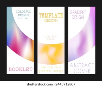 Degradado de forma geométrica colorida. Cubiertas con desenfoque. La idea de un Anuncio, folleto, catálogo o folleto. Una Plantilla para el diseño creativo