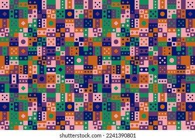 Fondo del patrón de mosaico de forma geométrica colorida