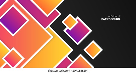 Forma geométrica colorida con diseño de fondo abstracto de contorno