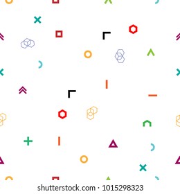 Colorful Geometric Shape Pattern abstract background, Vector illustration