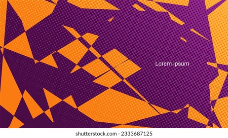 Colorful Geometric Shape Pattern. Abstract Polygon Background. Technology Banner Wallpaper. Vector Illustration