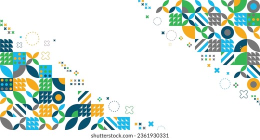 Farbige geometrische Formen Abstrakter BAckground