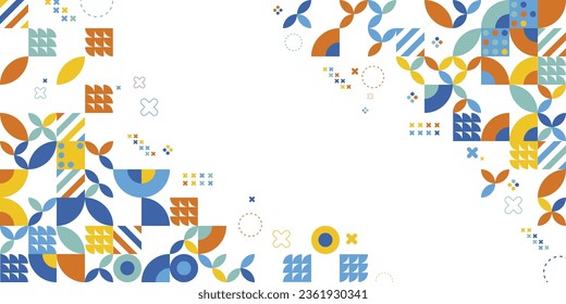 Colorful Geometric Shapes Abstract BAckground