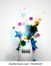Colorful geometric shapes background