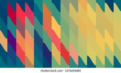 Colorful Geometric Shapes Background Vector
