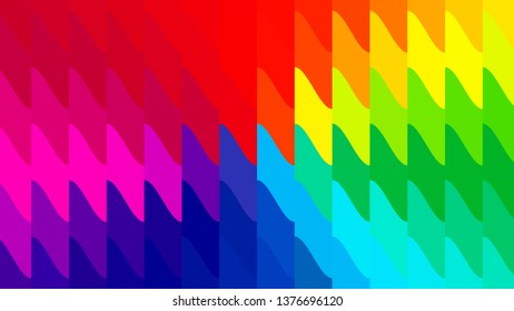 Colorful Geometric Shapes Background Vector Graphic