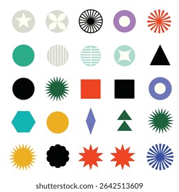 Colorful Geometric Shapes Collection for Design Inspiration