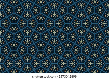 Colorful geometric shapes decor pattern
