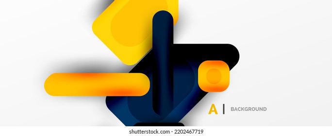Colorful geometric shapes lines, squares and triangles. Abstract background for wallpaper, banner or landing page