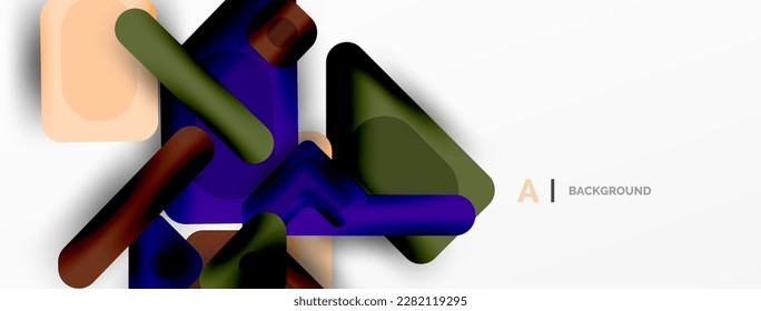 Colorful geometric shapes lines, squares and triangles. Abstract background for wallpaper, banner or landing page