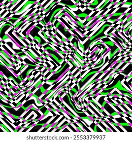 Colorful Geometric Shapes. Seamless pattern.