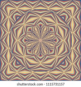 Colorful geometric shawl, scarf pattern. Vector abstract background for textile, surface, decor design.