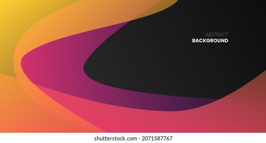 Colorful Geometric Soft Wave Abstract Background Design