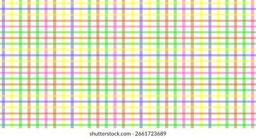 Colorido patrón geométrico cuadrado línea cuadrada sin fisuras. Fondo de estilo gingham arco iris retro. Abstractas ilustración de textura de tela de tartán.